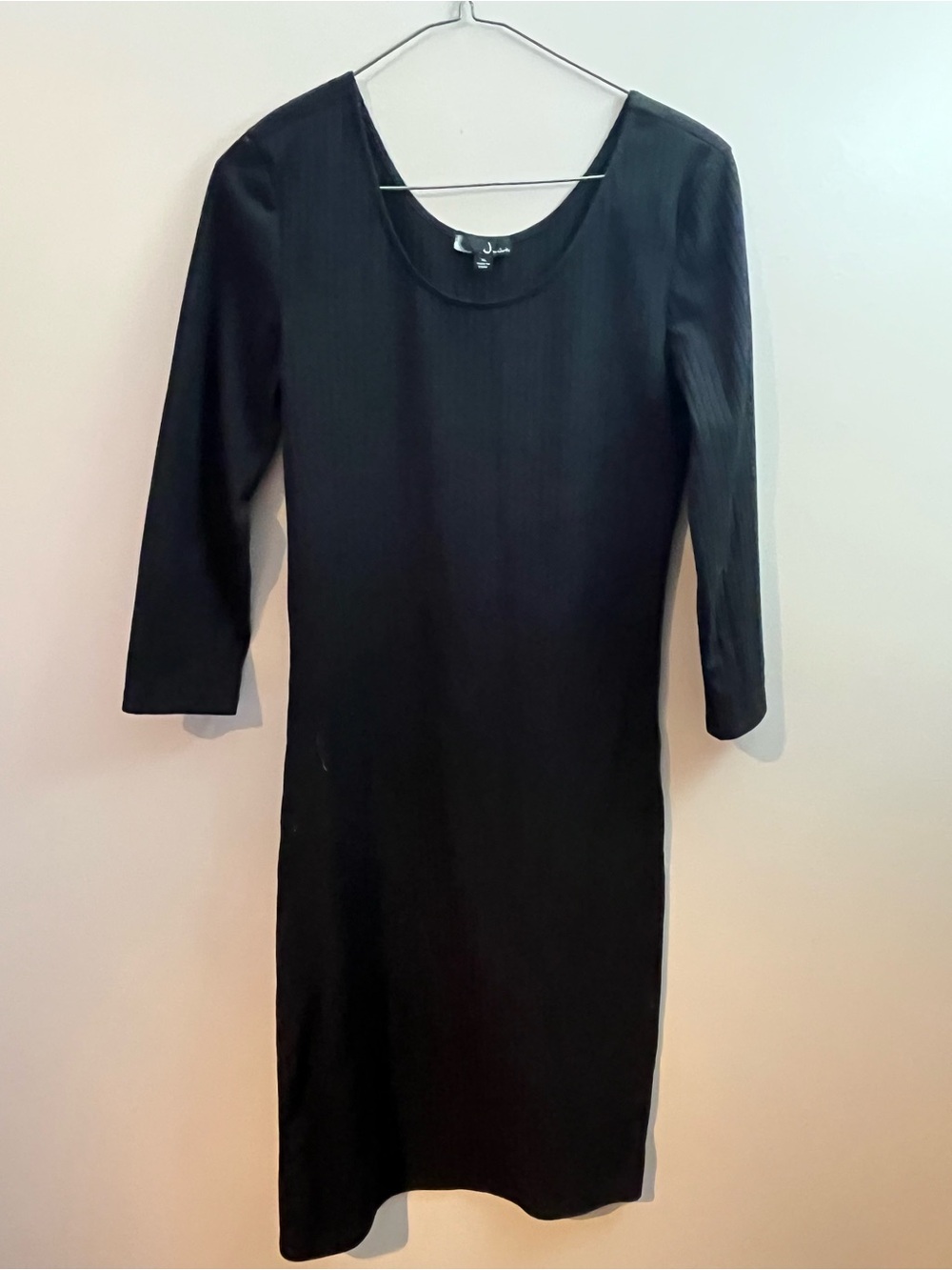 Justice Black Long Sleeve Scoop Neck Dress